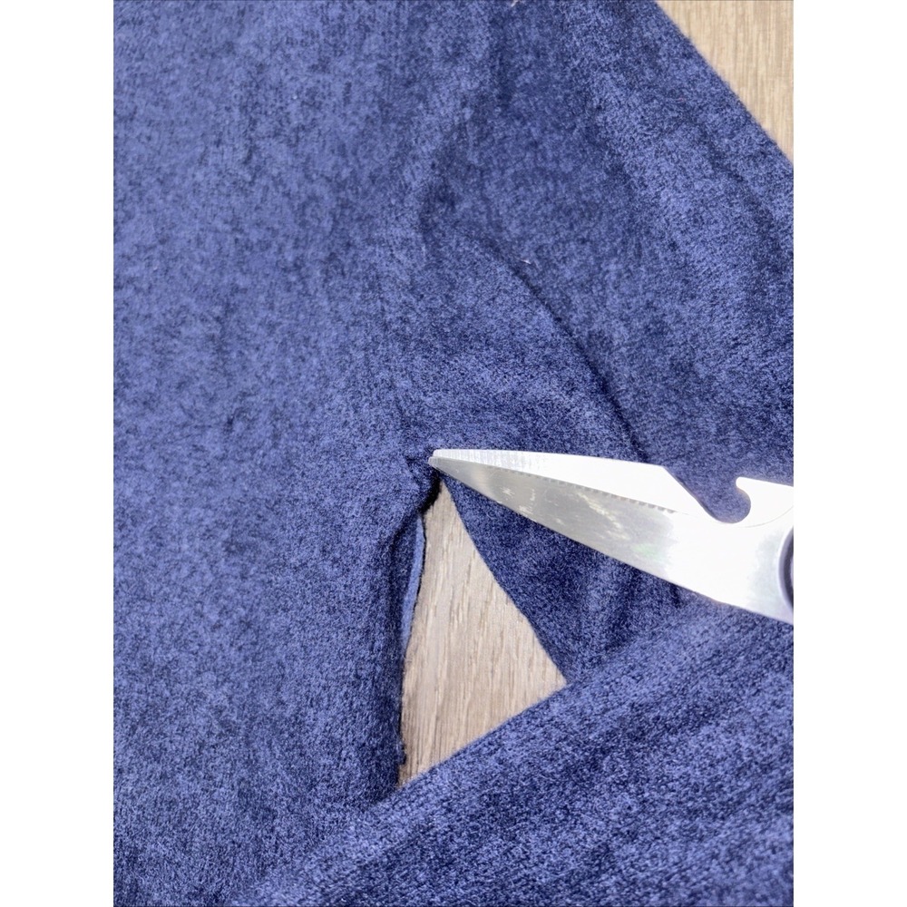 Neiman Marcus Cashmere Sweater Mens X-Large Blue Gray Green V-Neck Colorblock - Picture 6 of 12